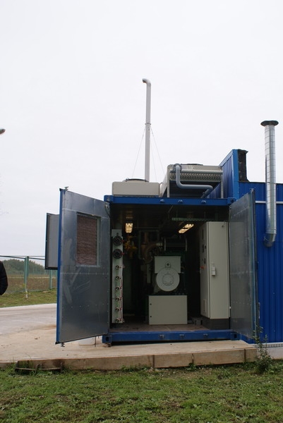 Контейнер биогазовой газопоршневой когенерационной установки